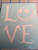 Night Before Christmas Decal Jack &quot;LOVE&quot; Jack Skellington - £2.38 GBP