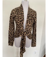 INC animal print blazer in beige and brown  - $19.00