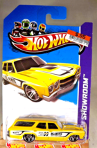 2013 Hot Wheels #248 Hw Showroom-Moon Eyes 70 Chevelle Ss Wagon Yellow ChromePr5 - $14.25