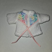 White Sherpa Short Sleeve Jacket 18&quot; Doll Clothes Pink Green Blue Yellow... - £11.12 GBP