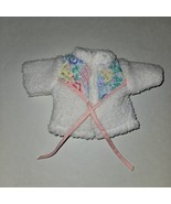 White Sherpa Short Sleeve Jacket 18&quot; Doll Clothes Pink Green Blue Yellow... - £11.72 GBP
