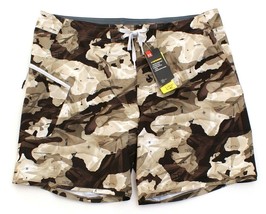 Under Armour Brown Camo UA Tide Chaser Stretch Boardshorts Swim Trunks M... - £54.92 GBP