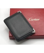 Vintage Cartier Men’s Black Wallet W/Burgundy Interior Hard To Find Styl... - £273.79 GBP