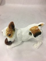 Royal Doulton Figurine Puppy Dog Jack Russell Terrier Playing With Ball Hn 1103 - $52.46