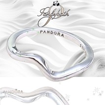 PANDORA ESSENCE 925 Organically Shaped Band Ring 193314C00 US SELLER - $35.64