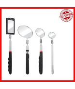 Elegant 4-Piece Telescoping Inspection Mirrors with LED – Brighten Hidde... - $573.57 MXN