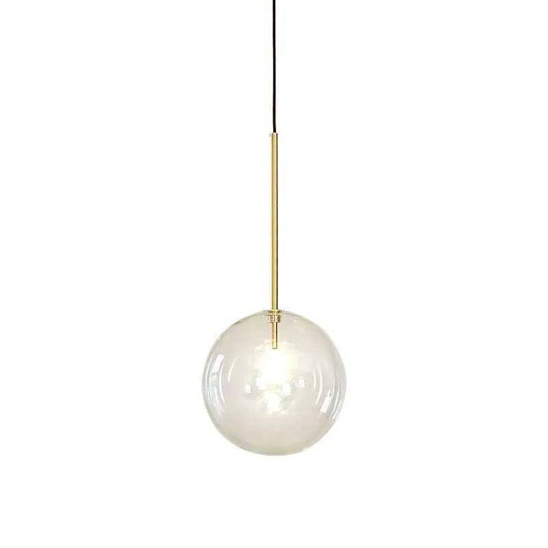 Modern Transparent Glass Lamp Shade Chandelier Nordic Creative Simple De... - $24.54+