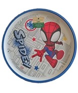 Zak Designs ~ Four (4) Melamine ~ BLUE SPIDEY ARTWORK ~ 8&quot; Diameter Plates - $556.39 MXN