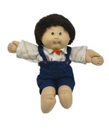 VINTAGE 1982 CABBAGE PATCH KIDS BABY BOY BROWN HAIR &amp; TOOTH STUFFED PLUS... - $46.55