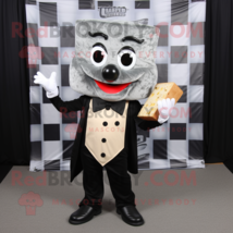 Silver Grilled Cheese Sandwich mascot costume character dressed with a Tuxedo an - £1,020.82 GBP