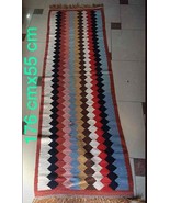 Antique Albanian traditional  wool blend carpet kilim colorful rug-176cm... - $69.30