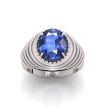 Neelam Stone Original Certified Blue Sapphire Gemstone Adjustable Woman Man Ring - £27.17 GBP