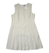 NWT Theory Admira Pintuck Dress in Rice Admiral Crepe Sleeveless 18 $395 - £56.80 GBP