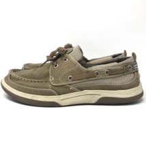 Margaritaville Harpoon Lace Up Mens Size 11.5 2 Eye Boat Shoes Taupe Can... - £21.33 GBP