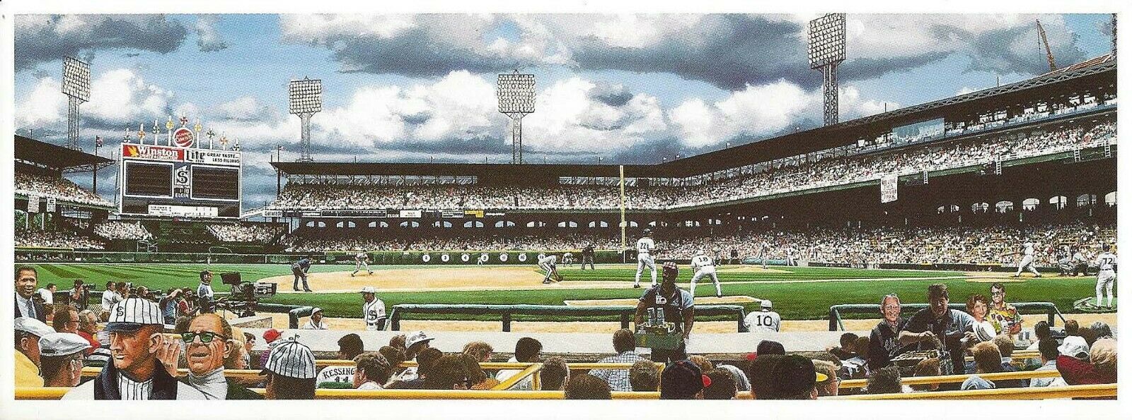 Primary image for 1990 COMISKEY PARK CONTINUUM BILL PURDOM 3.25" X 8.75" Bill Goff Advertising