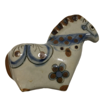 Vintage Mexican Pottery Tonala Ken Edwards Signed Mini Horse 4&quot; - £29.16 GBP