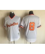 Orioles #8 Cal Ripken Jr Jersey Old Style Uniform White - $45.00