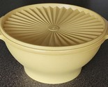 Vintage Tupperware Salad Serving Bowl w/Lid ~ 10&quot; Dia. x 5&quot; Tall ~ Harve... - $29.92