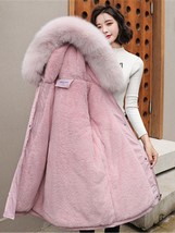 Winter Coat Women 2021 Plus Velvet Parkas Solid Jackets Casual Korean Fashion Cl - £53.61 GBP