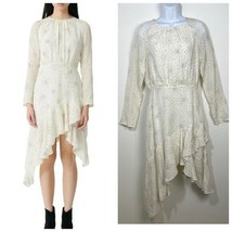 Maje Reto Asymmetrical Long Sleeved Dress Size 38 FR / 6 US galaxies of ... - $100.00