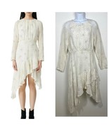 Maje Reto Asymmetrical Long Sleeved Dress Size 38 FR / 6 US galaxies of ... - $100.00
