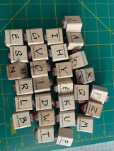 Stampin up Brushstrokes Alphabet Rubber Stamp Set - £4.98 GBP