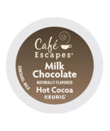 CAFE ESCAPES MILK CHOCOLATE HOT COCOA KCUPS 24CT - $26.74