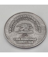 Wisconsin Sesquicentennial Belt Buckle Pewter Eagle 1998 Winnebago Count... - $19.99