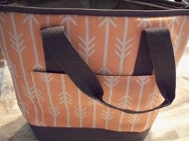 Fit And Fresh Insulated Lunch Bag Peach.White Gray In The Side New - £11.83 GBP