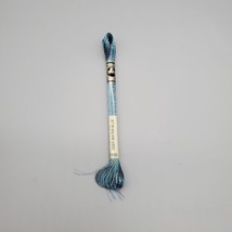 DMC Mouline 8.7yds Embroidery Floss Light Effects E150 Deep Water Blue - $1.99