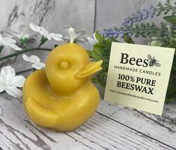 100% Beeswax Figurine Candle – Handmade Duck Candle, Made in Minnesota - $4.00