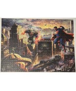 CEACO Thomas Kinkade Jigsaw Puzzle Superman DC Justice League 1000 Pieces - $10.95