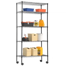 14&quot;x30&quot;x60&quot; Storage Shelves Heavy Duty Shelving 5 Tier Layer Wire Shelvi... - $111.99