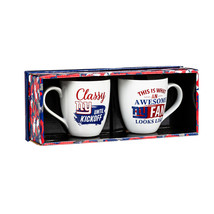 New York Giants Coffee Mug 17oz Ceramic 2 Piece Set with Gift Box - $1,566.53 MXN