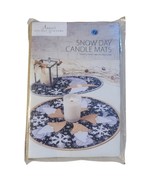 Annie&#39;s Holiday Quilters Club Snow Day Candle Mats HQC25 Timeless Treasure - $26.86 CAD