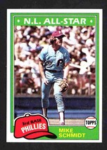 Philadelphia Phillies Mike Schmidt 1981 Topps Baseball Card #540 nr mt ! - £1.76 GBP
