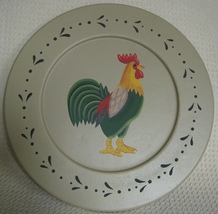   Wood Plate RPL10 Chicken Rooster Plate  - $9.95