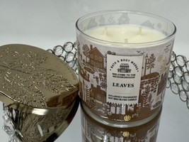 Bath &amp; Body Works Leaves 3 Wick Scented Candle Burns 25-45 Hours - £21.95 GBP