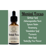 MENTAL FOCUS Herbal Tincture Blend / Liquid Extract / Organic Apothecary... - £11.81 GBP