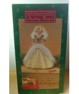 Vintage 1995 Hallmark HAPPY HOLIDAYS BARBIE Stocking Hanger - $43.93 CAD