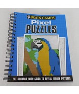 Brain Games Pixel Puzzles by Publications International Coloring Fill In... - £6.29 GBP