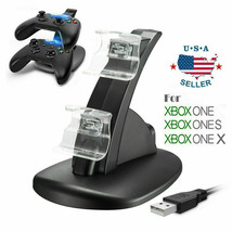 For Xbox One / One X / One S Controller Dual Charger Dock Station Charging Stand - £14.37 GBP