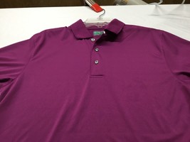 Ben Hogan Mens Polo Shirt Short Sleeve Performance Purple Size Medium Breathable - £9.31 GBP