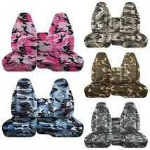 Front Set Car seat covers Fits GMC Sonoma 94-04 Truck 60/40 with Console  Camo - $106.99