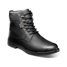 Men's Nunn Bush 1912 Plain Toe Boot Water-resistance Black Waxy 85007-010 image 12