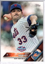 2016 Topps Opening Day #127 Matt Harvey NM-MT Mets ID:1464 - £1.34 GBP