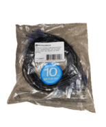 Monoprice Cat6A 2ft Black 10-Pk Patch Cable, UTP, 30AWG, 10G, Pure Bare ... - €3,10 EUR
