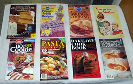 8 vintage recipe books Pillsbury Bake-Off , Betty Crocker, Woman&#39;s Day, Surprise - £15.98 GBP