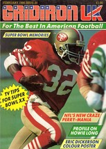 VINTAGE Feb 1986 NFL Gridiron UK Magazine Carl Monroe 49ers - $29.69