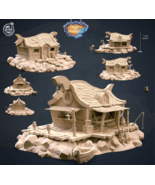 3D Printed Cast n Play Fisher&#39;s House Kingdom Of Thamarya 28mm 32mm D&amp;D - $193.47+